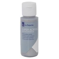 Pintura Acrilica La Pajarita 60 Ml (Bote) Plata A-50