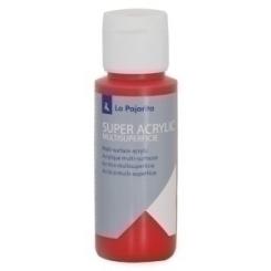 Pintura Acrilica La Pajarita 60 Ml (Bote) Rojo A-08