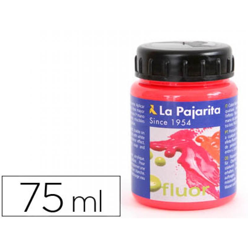 pintura-acrilica-la-pajarita-f-03-rojo-amapola-fluorescente-75ml