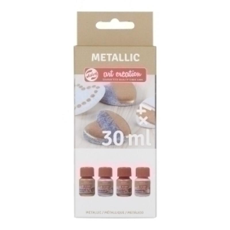 pintura-acrilica-talens-art-creation-30-ml-bote-colores-metalicos-set-de-4