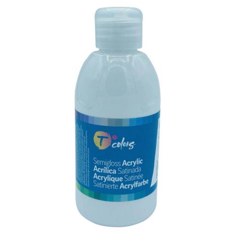 Pintura Acrílica TColors 250ml Blanco
