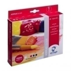 Pintura Acrilica Van Gogh 40 Ml (Tubo) Colores Primarios Set De 5