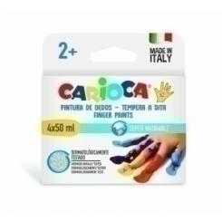 Pintura De Dedos Carioca 50 Ml Estuche De 4