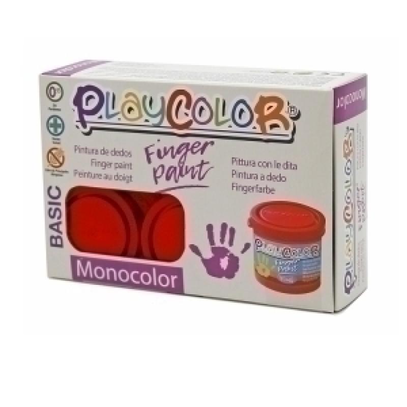 pintura-de-dedos-playcolor-basic-40-ml-bote-monocolor-blanco-estuche-de-6