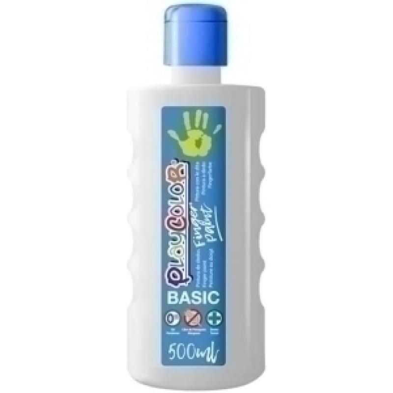 pintura-de-dedos-playcolor-basic-500-ml-bote-blanco