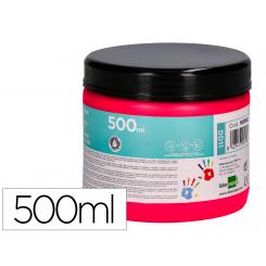 Pintura dedos LIDERPAPEL magenta tarrina de 500 cc