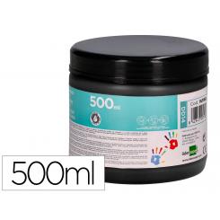 Pintura dedos LIDERPAPEL negro tarrina de 500 cc
