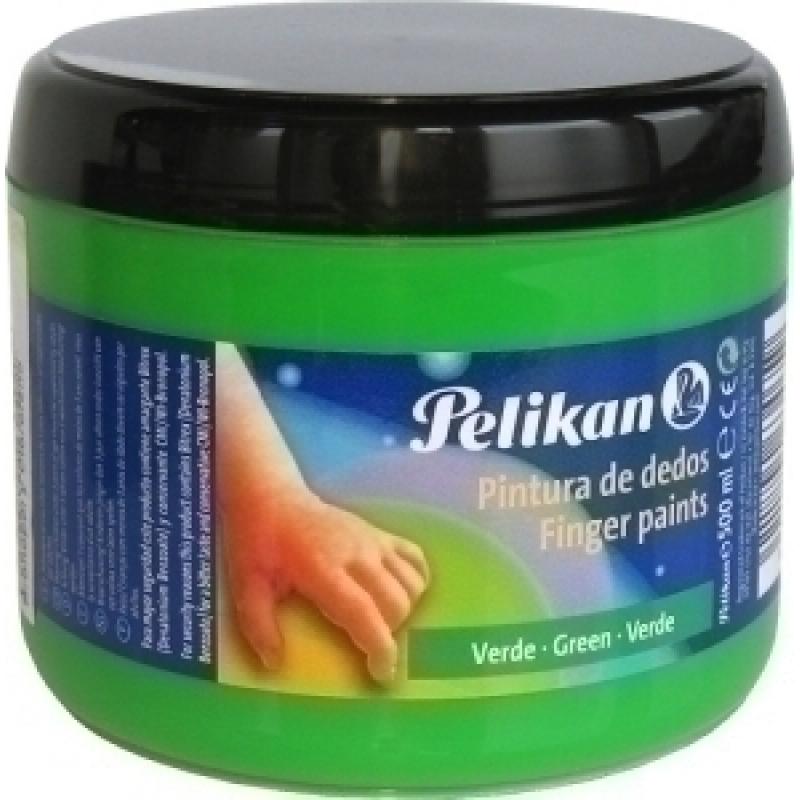 pintura-dedos-pelikan-500-ml-verde-amari