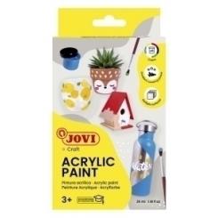 Pintura Latex Jovi Decor  55 Ml (Bote) Caja De 6 + pincel