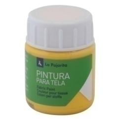 Pintura Para Tela La Pajarita 25 Ml (Bote) Amarillo Real T-12