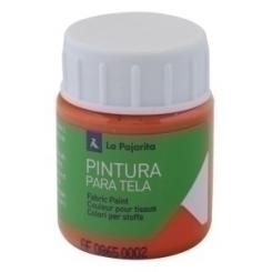 Pintura Para Tela La Pajarita 25 Ml (Bote) Anaranjado T-14