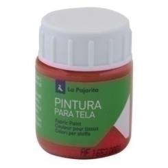 Pintura Para Tela La Pajarita 25 Ml (Bote) Escarlata T-06