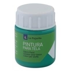 Pintura Para Tela La Pajarita 25 Ml (Bote) Verde Esmeralda T-09