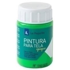 Pintura Para Tela La Pajarita 35 Ml Opaca Fluorescente Verde Tof-04