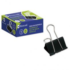 BISMARK Pinza sujetapapeles 41 mm, pala abatible, caja 12 uds.