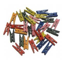 FIXO KIDS Pack 30 pinzas pequeñas colores surtidos