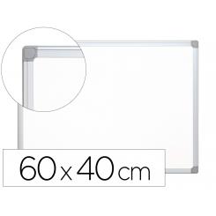 Pizarra blanca Q-CONNECT melamina marco de aluminio 60x45 cm