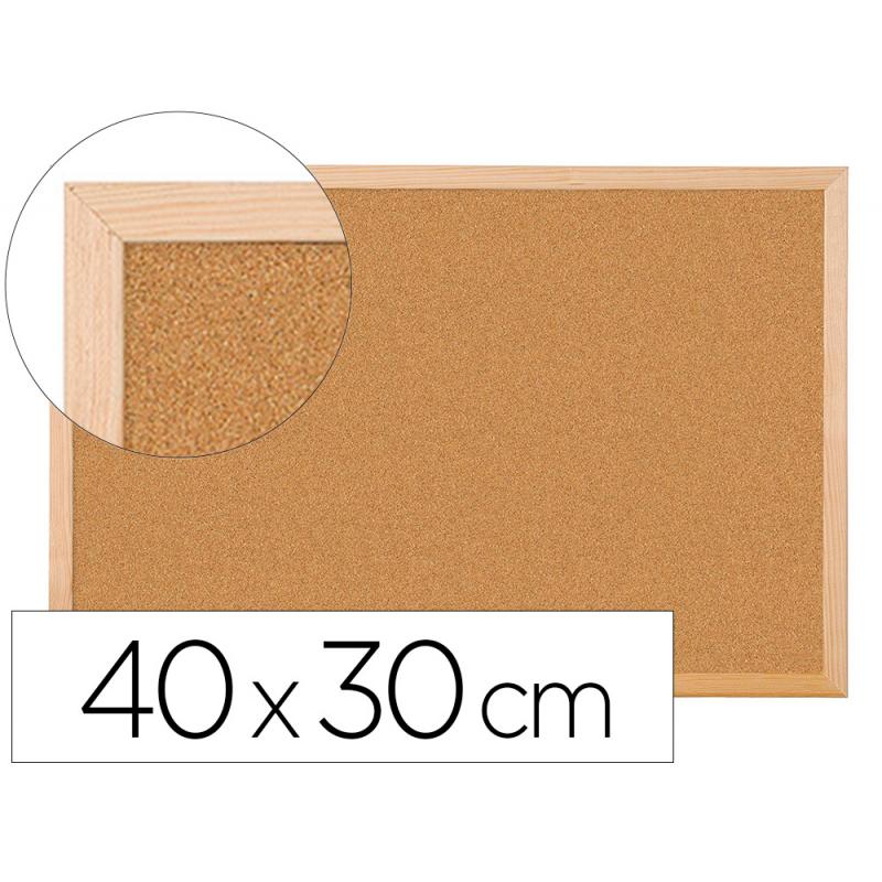 pizarra-corcho-q-connect-40x30-cm-marco-de-madera