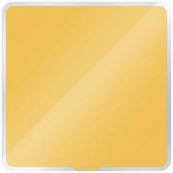 Pizarra cristal LEITZ Cosy 45x45 cm, amarillo