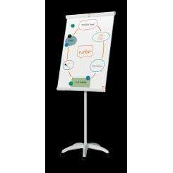 Pizarra de conferencia magnética de caballete NOBO Premium Plus, acero lacado, móvil, blanco, ecolabel