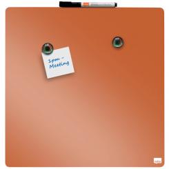 Pizarra hogar NOBO magnética 360x360 mm, naranja