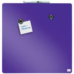 Pizarra magnética NOBO 360x360 mm, violeta