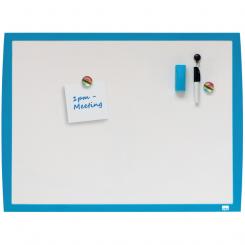 Pizarra magnética NOBO 430x585 mm, marco azul