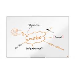 Pizarra NOBO Impression Pro acero vitrificado 1500x1000mm, blanco (marco fino, nueva bandeja, sistema InvisaMount)