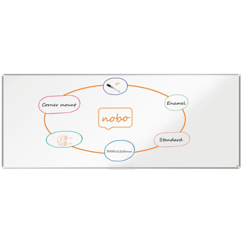 pizarra-nobo-premium-plus-acero-vitrificado-3000x1200mm-blanco
