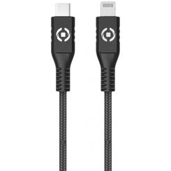 Celly PL2MUSBCLIGHT cable de conector Lightning 2 m Negro