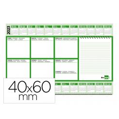 Planning sobremesa semanal LIDERPAPEL 40x60 cm 80 gr 60 hojas 2026-2027