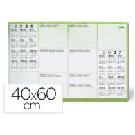 Planning sobremesa semanal LIDERPAPEL 40x60 cm 80 gr 60 hojas 2026-2027