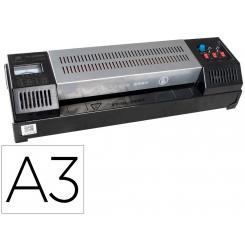 Plastificadora Q-CONNECT kf16918 profesional rugerizada caliente DIN A3 cuatro rodillos hasta 200 mc