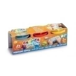 Plastilina CARIOCA Baby Dough C/3