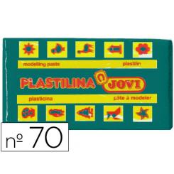 Plastilina Jovi 70 Pastilla 50 Gr. Verde Oscuro Unidad