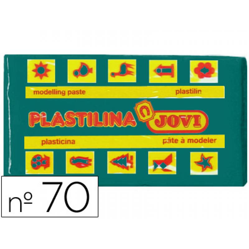 Plastilina Jovi 70 Pastilla 50 Gr. Verde Oscuro Unidad