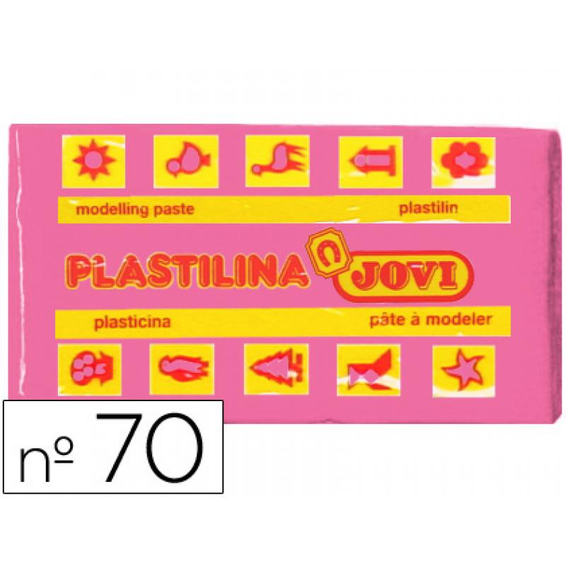 Plastilina Jovi 70 Pastilla 50 Gr. Rosa Unidad