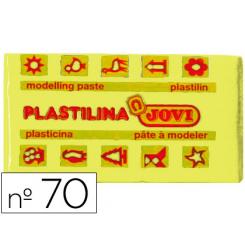 Plastilina Jovi 70 Pastilla 50 Gr. Amarillo Claro Unidad