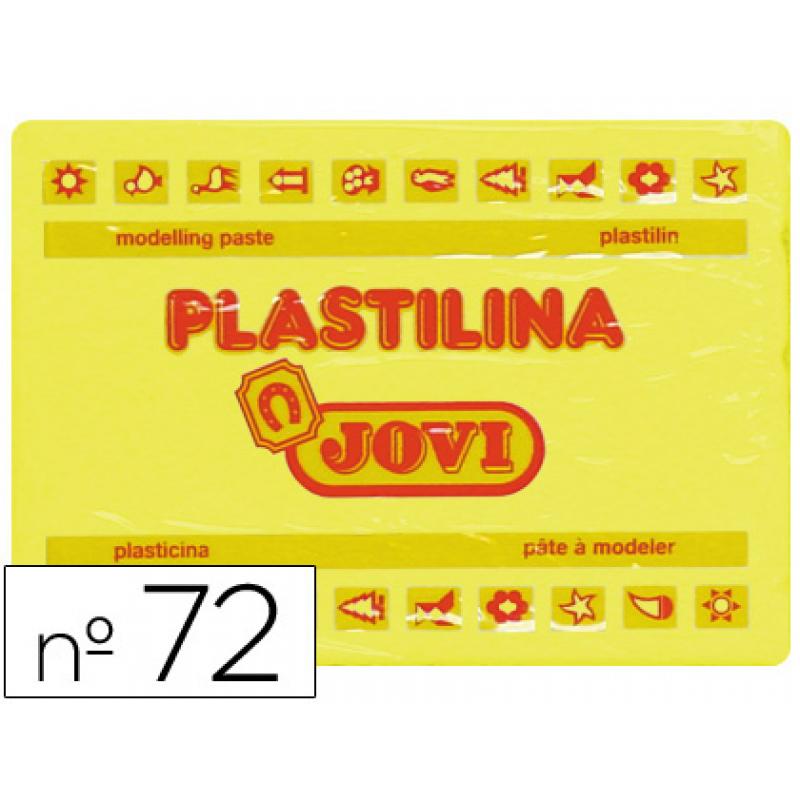 Plastilina Jovi 72 Pastilla 350 Gr. Amarillo Claro UNIDAD