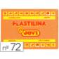 Plastilina Jovi 72 Pastilla 350 Gr. Naranja unidad
