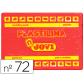 Plastilina Jovi 72 Pastilla 350 Gr. Rojo UNIDAD