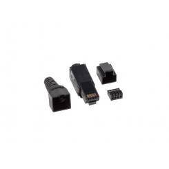 Lanberg PLU-6000TL conector RJ-45 Negro