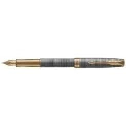 Pluma Parker Sonnet Premium Plata Cincelado Gt 18K (F)