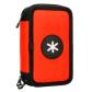 plumier-escolar-antartik-triple-cremallera-color-rojo-36-piezas