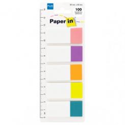 PLUS Banderitas Paper In 5 colores 20X45