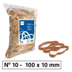 Plus Office Bandas Elasticas N°10 10  mm  1 kg