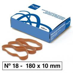 Plus Office Bandas Elasticas N°18 10  mm  Caja 100 gr