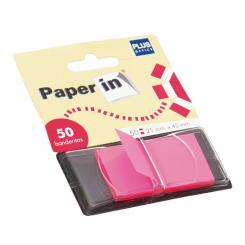 Plus Office Banderitas Paper-In 25X45 Rosa 50 Uds