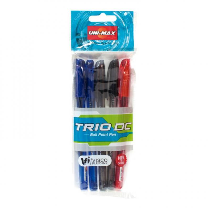 plus-office-boligrafo-unimax-trio-2a-2n-1r-bolsa-5-uds