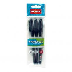 Plus Office bolígrafo Unimax Trio Negro / Bolsa 3 Ud